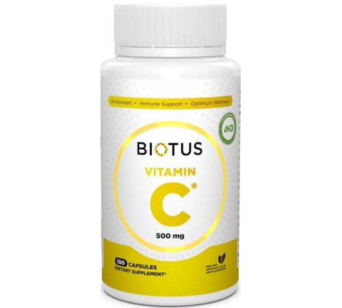 Вітамін С (аскорбінова кислота) Biotus Vitamin C 500 мг 100 капс