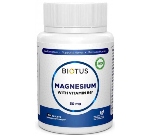 Магній В6 Biotus Magnesium with Vitamin B6 100 таб