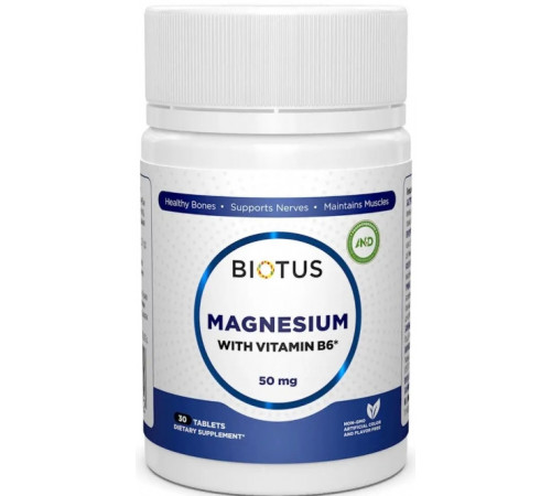 Магній В6 Biotus Magnesium with Vitamin B6 30 таб