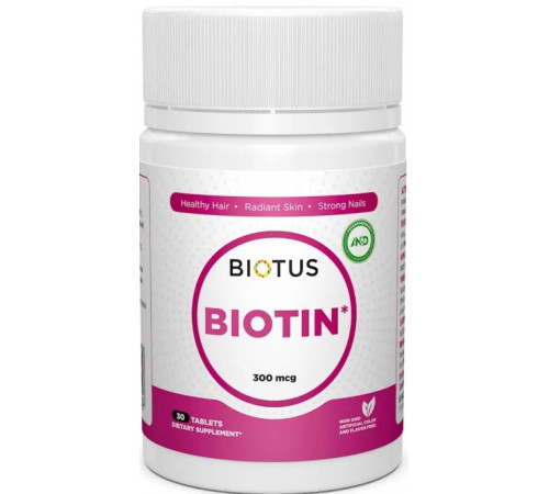 Біотин Biotus Biotin 300 мкг 30 таб