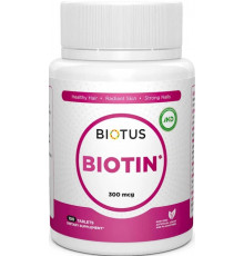 Біотин для волосся  Biotus Biotin 300 мкг 100 таб