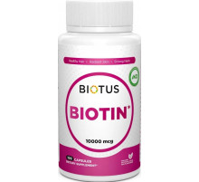 Биотин от выпадения волос Biotus Biotin 10000 мкг 100 капс