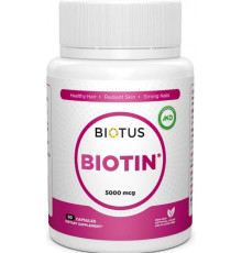 Биотин для волос Biotus Biotin 5000 мкг 60 капс