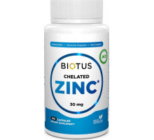Хелатний цинк Biotus Chelated Zinc 30 мг 100 капс