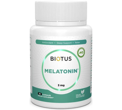 Мелатонін для сну Biotus Melatonin 3 мг 60 капс