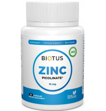 Цинк піколінат Biotus Zinc Picolinate 15 мг 60 капс