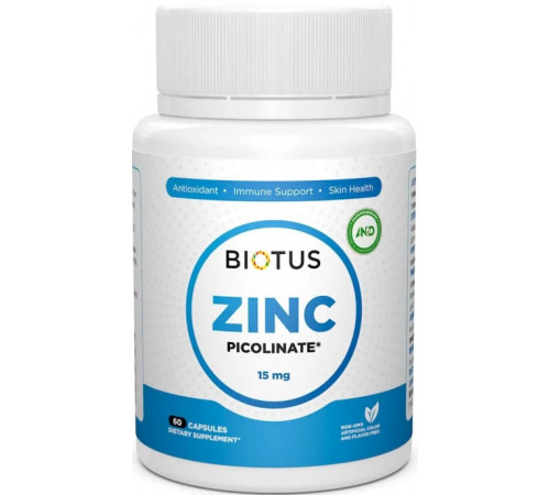 Цинк пиколинат Biotus Zinc Picolinate 15 мг 60 капс