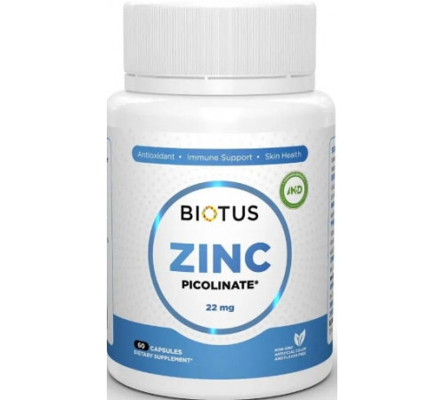 Цинк пиколинат Biotus Zinc Picolinate 22 мг 60 капс