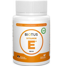 Витамин Е Biotus Vitamin Е 100 МЕ 60 капс