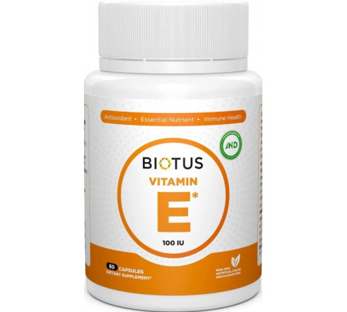 Витамин Е Biotus Vitamin Е 100 МЕ 60 капс