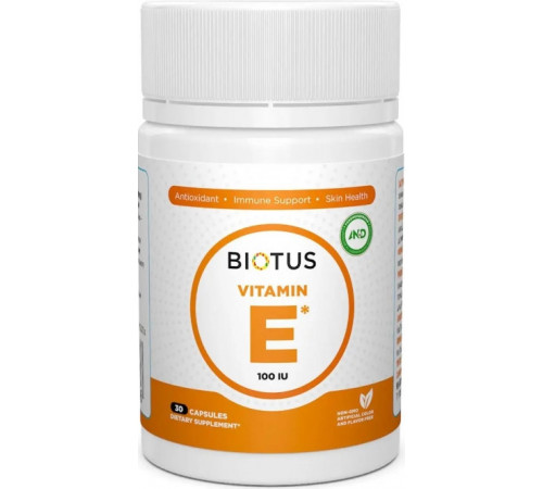 Витамин Е Biotus Vitamin Е 100 МЕ 30 капс