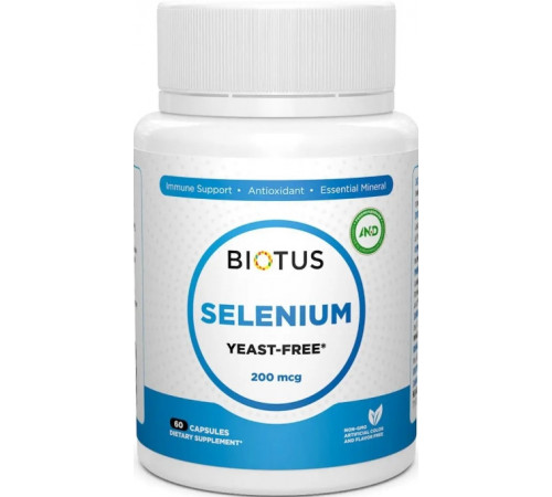 Селен Biotus Selenium 200 мкг 60 капс