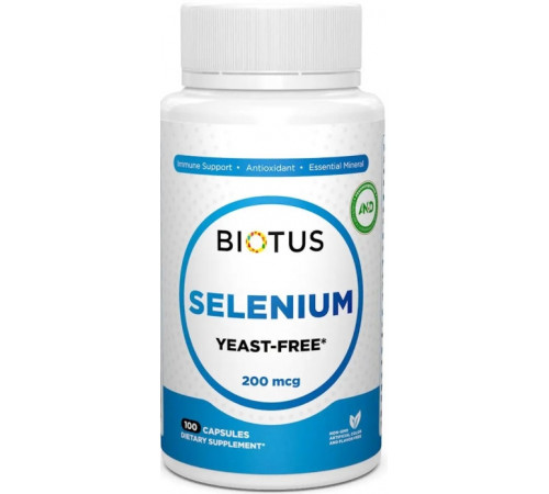 Селен Biotus Selenium 200 мкг 100 капс