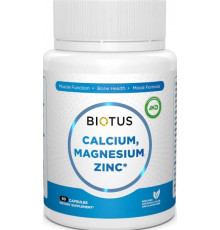 Кальций магний цинк витамин D3 Biotus Calcium Magnesium Zinc+ 60 капс