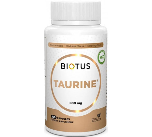Таурин Biotus Taurine 500 мг 100 капс