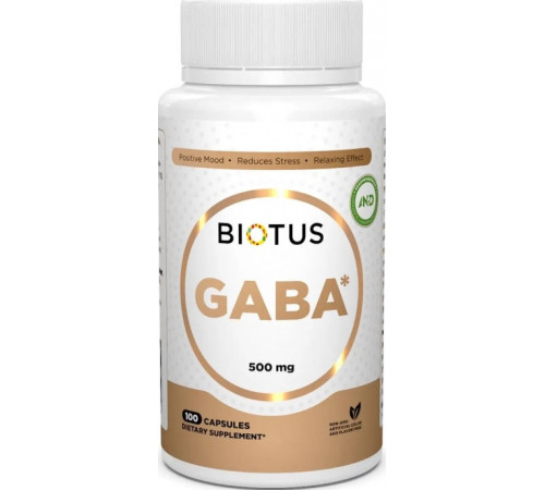 ГАМК (гамма-аміномасляна кислота) Biotus GABA 100 капс