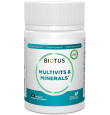 Мультивітаміни та мінерали Biotus Multivits & Minerals 30 таб