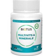Мультивітаміни та мінерали Biotus Multivits & Minerals 60 таб