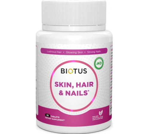 Вітаміни волосся шкіри нігтів Biotus Hair Skin & Nails 30 таб