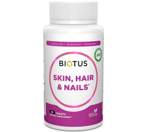 Вітаміни волосся шкіри нігтів Biotus Hair Skin & Nails 60 таб