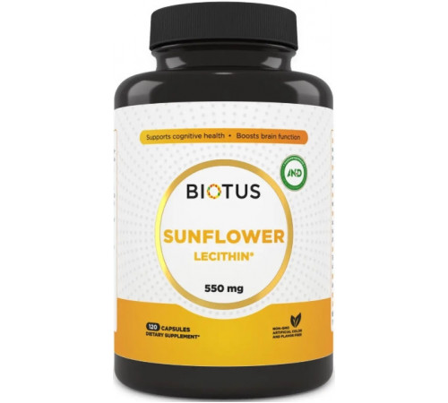 Лецитин соняшниковий Biotus Lecithin Sunflower 120 капс