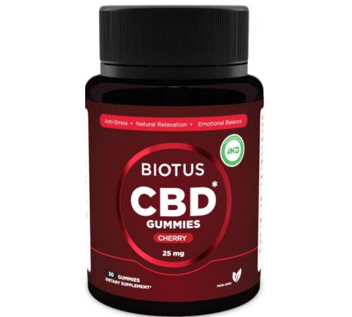 Канабідіол Biotus CBD Gummies 25 мг 30 желейных мишек