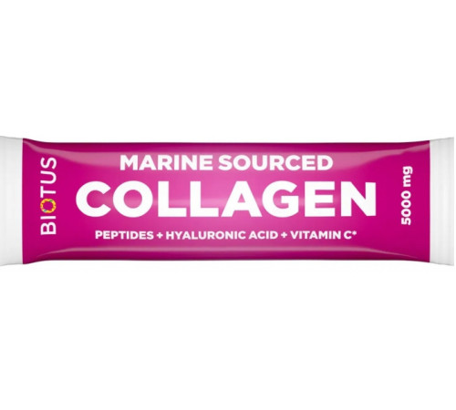 Морський колаген з гіалуроновою кислотою та вітаміном СBiotus Marine Sourced Collagen Peptid 1 пакетик