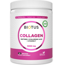 Морський колаген Biotus Marine Sourced Collagen Peptid + Hyaluronic Acid + Vitamin C 5000 мг 400 гр