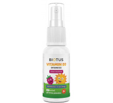 Вітамін D3 для дітей Biotus Vitamin D3 200 МЕ/5 мкг 30 мл малина