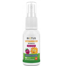 Вітамін D3 для дітей Biotus Vitamin D3 200 МЕ/5 мкг 30 мл малина