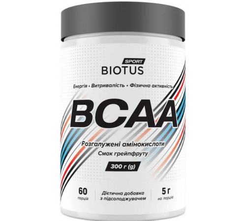 Амінокислоти BCAA Biotus BCAA  300 г грейпфрут