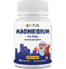Магній для дітей (цитрат) Biotus Magnesium For Kid's 60 таб