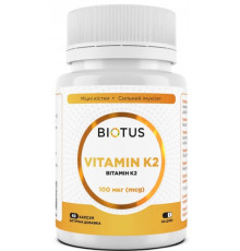 Вітамін K2 MK-7 Biotus Vitamin K2 MK-7 100 мкг 60 капс