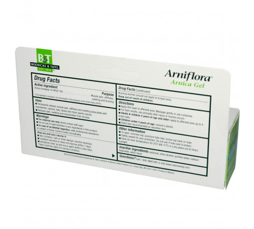 Гель із арнікою Boericke & Tafel  Arniflorar Arnica Topical Gel 78 г