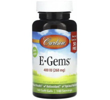 Витамин Е Carlson E-Gems 268 мг (400 МЕ) 140 капсул