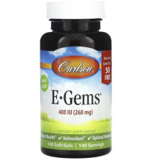 Вітамін Е Carlson E-Gems 268 мг (400 МЕ) 140 капсул