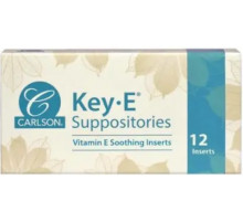 Свічки з вітаміном Е Carlson Key  E Suppositories 12 шт