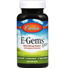 Вітамін Е альфа токоферол Carlson Vitamin E 400 МЕ 60 капс