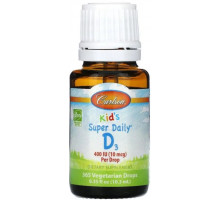 Витамин Д3 для детей Carlson Kid's Super Daily D3 400 МЕ10,3 мл