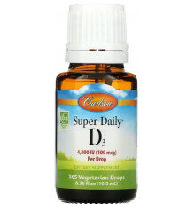Вітамін Д3 для кісток Carlson Vitamin D3 4000 МЕ 10,3 мл