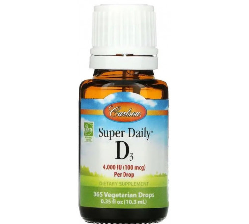 Вітамін Д3 для кісток Carlson Vitamin D3 4000 МЕ 10,3 мл