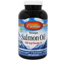 Омега 3 масло лосося Carlson Salmon Oil 500 мг 300 капс