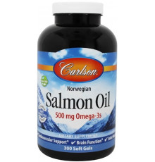 Омега 3 масло лосося Carlson Salmon Oil 500 мг 300 капс