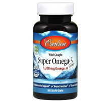 Омега-3 для сердця Carlson Super Omega-3 1200 мг 50 гел капс