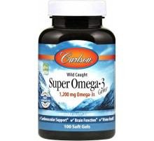Рыбий жир для сердца Carlson Super Omega-3 1200 мг 100 капс