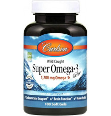 Риб'ячий жир для сердця Carlson Super Omega-3 1200 мг 100 капс