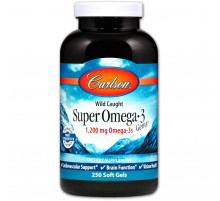 Рыбий жир Carlson Super Omega-3 600 мг 250 капсул