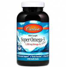 Риб'ячий жир Carlson Super Omega-3 600 мг 250 капсул