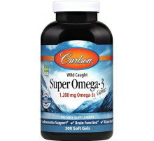 Омега-3 риб'ячий жир Carlson Super Omega-3 Gems 600 мг 300 капс