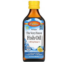 Рыбий жир Carlson Fish Oil 1600 мг 200 мл лимон
